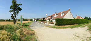Baillet-en-France, lotissement face aux champs