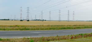 Bouqueval, lignes à haute tension