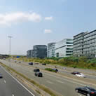 Gonesse, autoroute A1. Densification