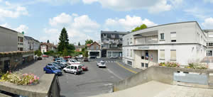 Goussainville, place entre théâtre et police municipale