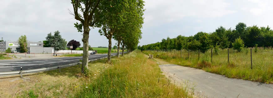 Le Mesnil Aubry, limite du centre d’enfouissement, RD 316