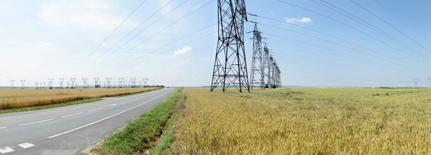 Plessis-Gassot, lignes à haute tension