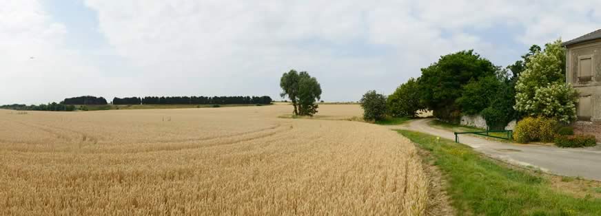 Le Plessis-Gassot, champs vers le centre d’enfouissement