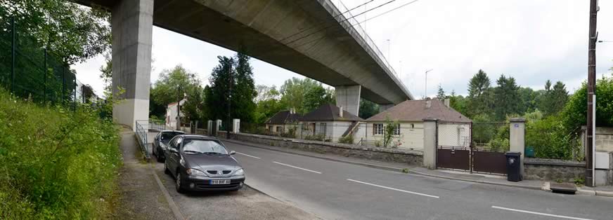 Pontoise, viaduc du boulevard de la Viosne